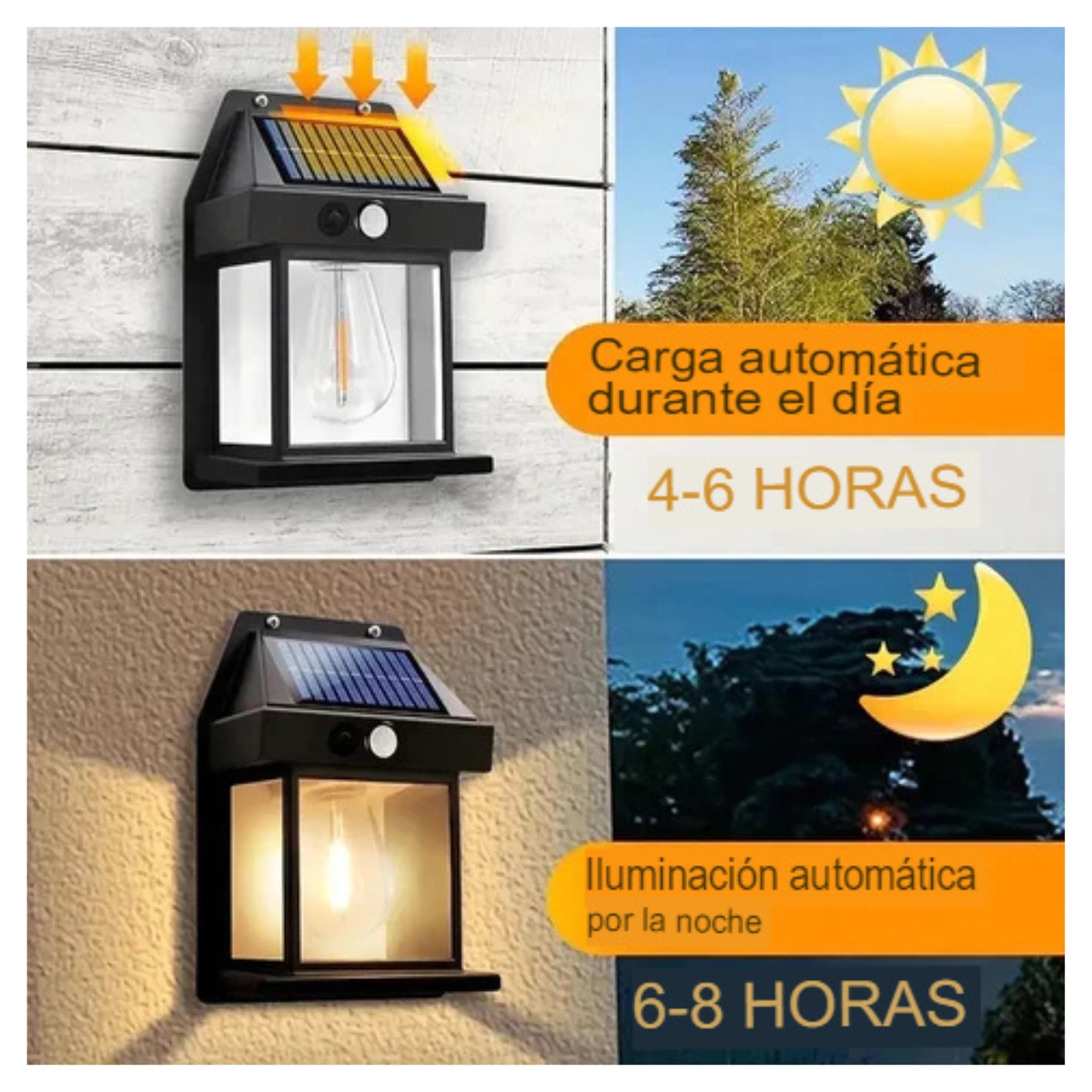 Iluminacion Solar De Pared 1 ampolleta
