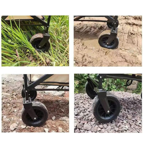 Carrito negro con mango Plegable Ajustable