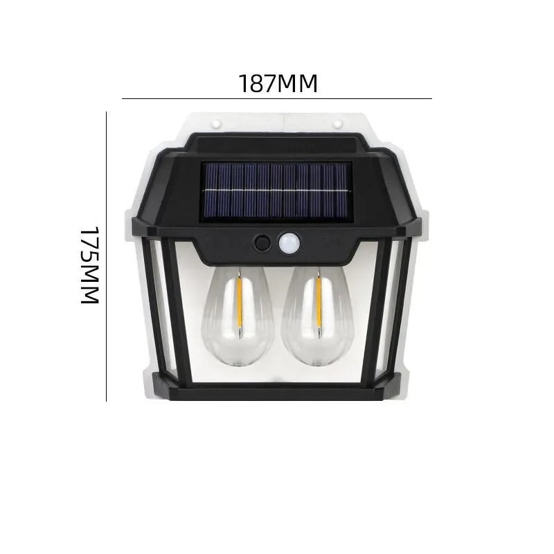 Iluminacion Solar De Pared 2 ampolletas