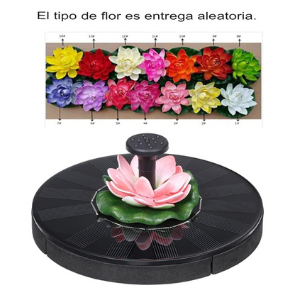 Fuente De Flor Solar Redonda Para Jardín
