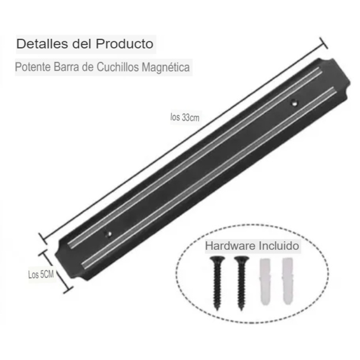 Barra Magnetica Imantada 33 Cm