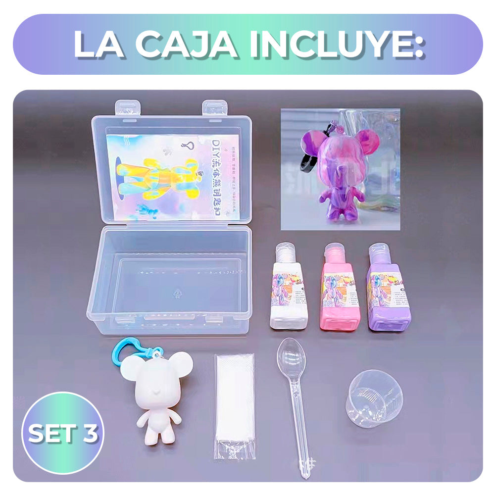 Llavero De Oso Bearbrick Para Pintar