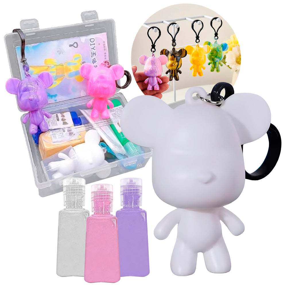 Llavero De Oso Bearbrick Para Pintar