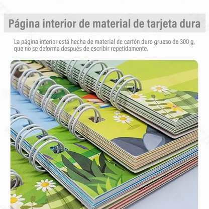 4 libros caligrafía Montessori + Lápiz mágico