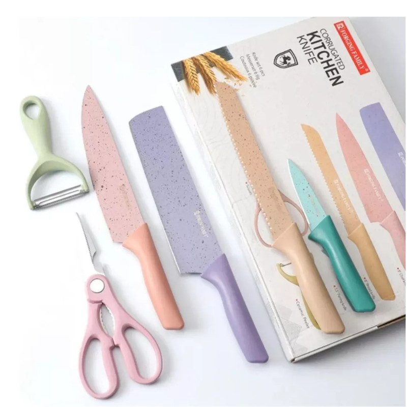 Juego De Cuchillos Profesionales colores 6 Pieza