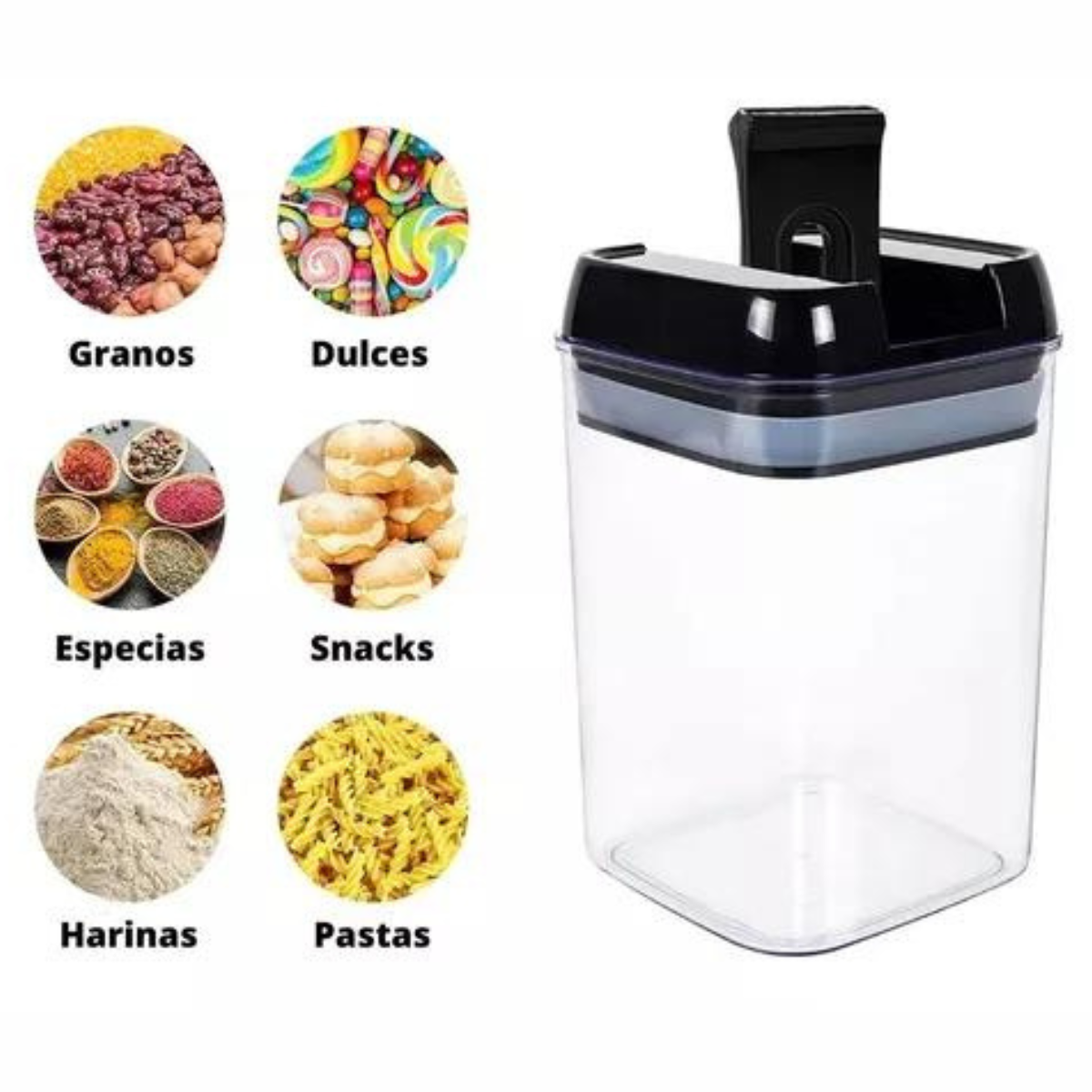 Set De 7 Contenedores Para Alimentos