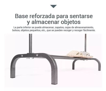 Perchero Metalico Doble Organizador