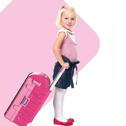Juguete Maleta 2 en 1: Mesa Maquilladora rosa