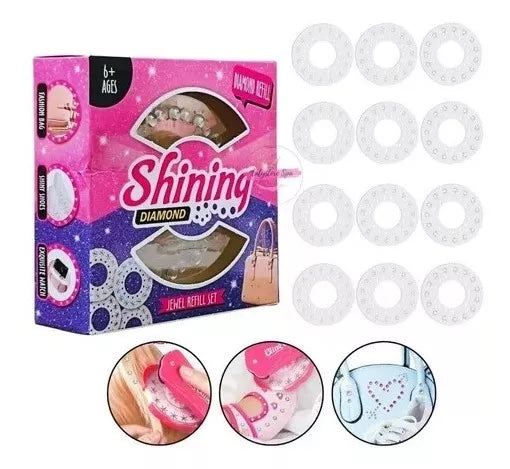 Maquina de brillitos para cabello - 180 diamantitos