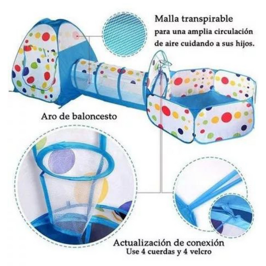 Juguete Carpa Piscina De Tunel Plegable niños