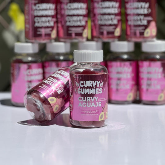 Curvy Aguaje 60 Gummies - Suplemento Natural para Aumentar/Moldear Caderas y Senos.