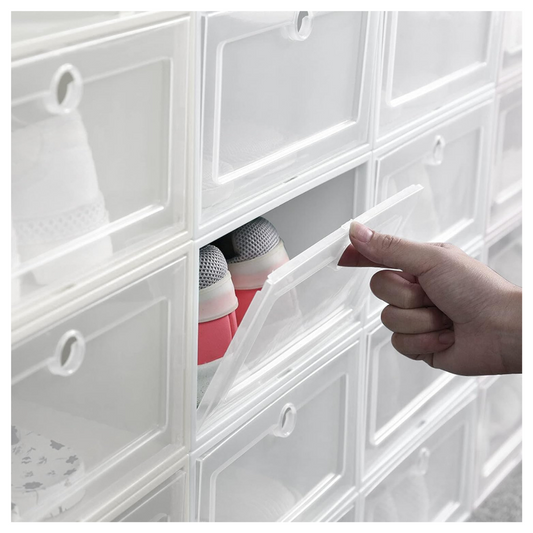 Caja De Zapatos Apilable de plástico