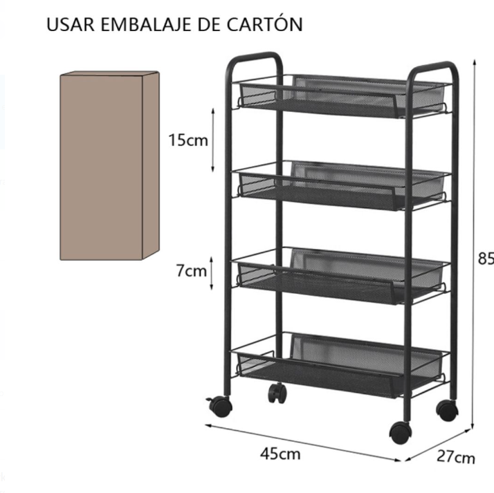 Estante Moderno Organizador 4 Niveles