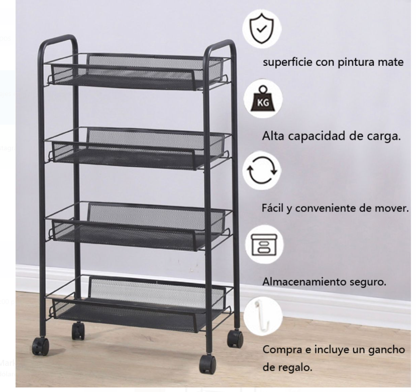 Estante Moderno Organizador 4 Niveles