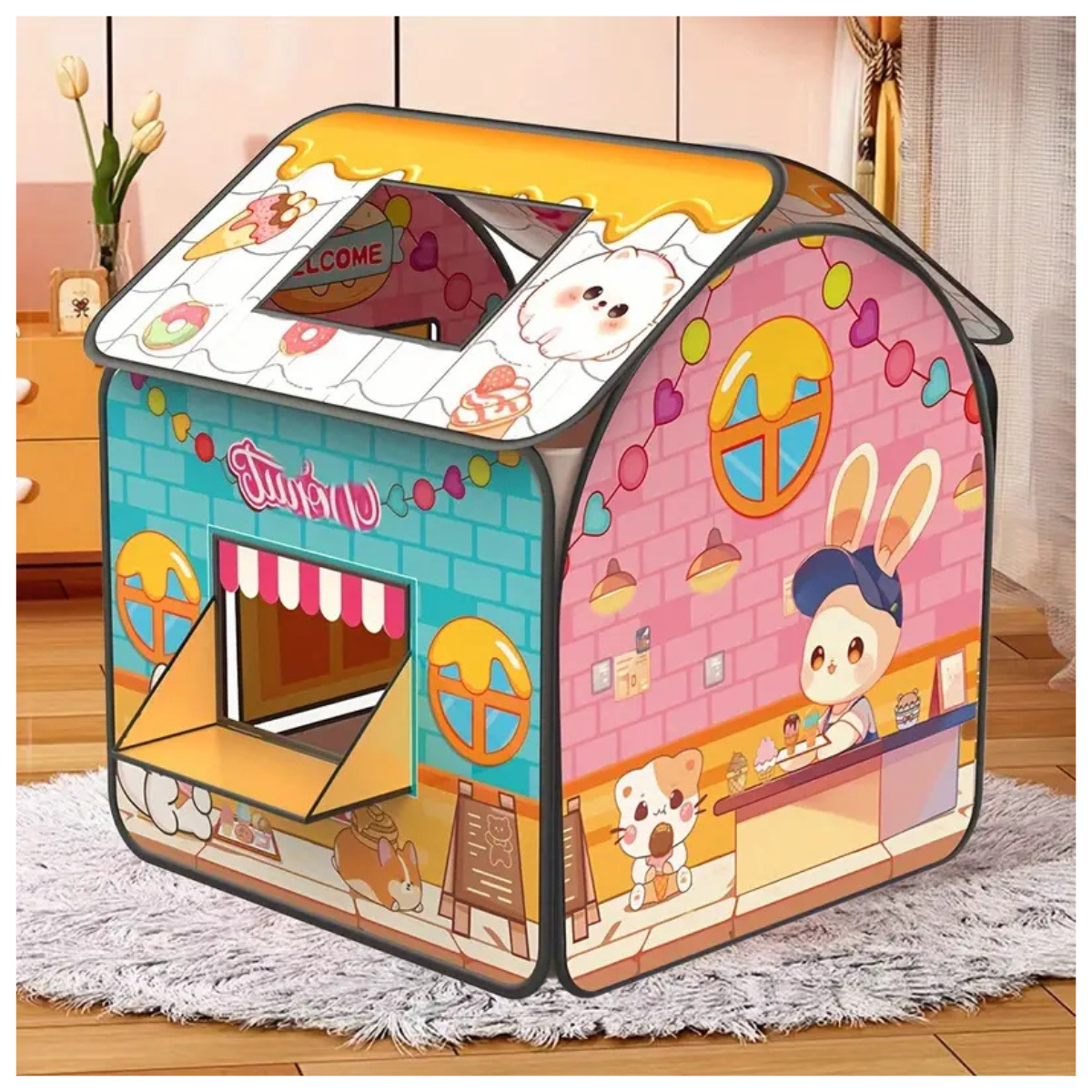 Carpa Infantil Heladería De Conejo