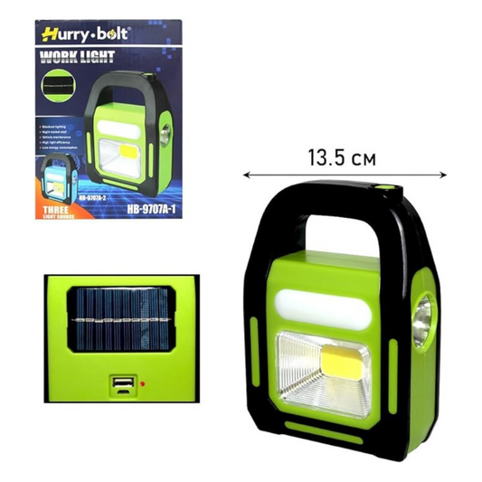 Kit de Emergencia Linterna doble Foco con panel solar