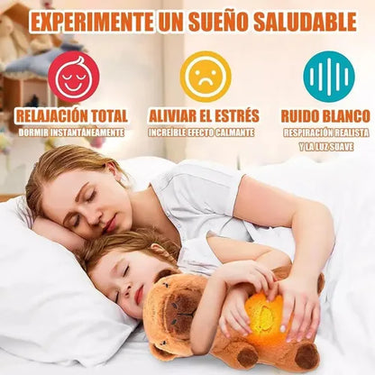 Peluche Capibara musical con movimiento respiracion