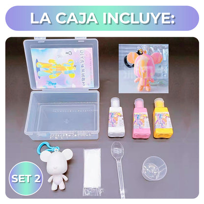 Llavero De Oso Bearbrick Para Pintar