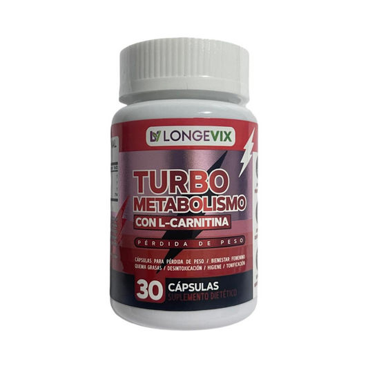 Turbo metabolismo con L-Carnitina 30 Cap - Perdida de peso