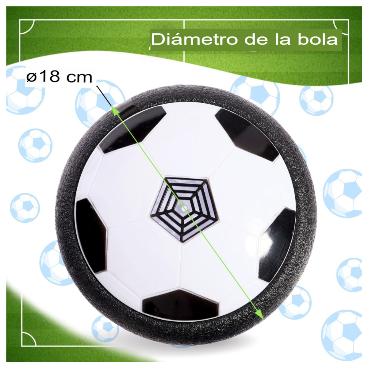 Juego Futbol Pelota Flotante Led Hover