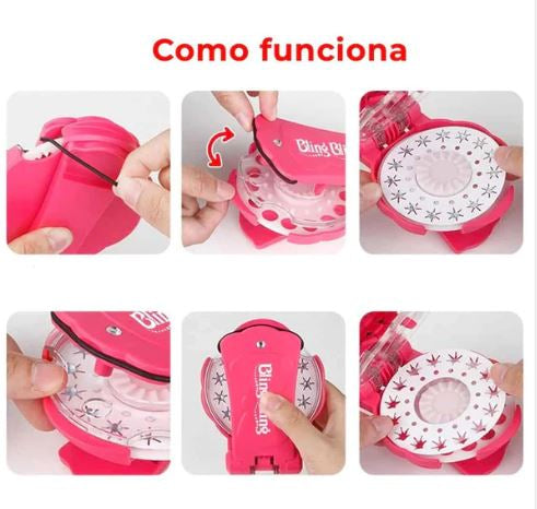 Maquina de brillitos para cabello - 180 diamantitos