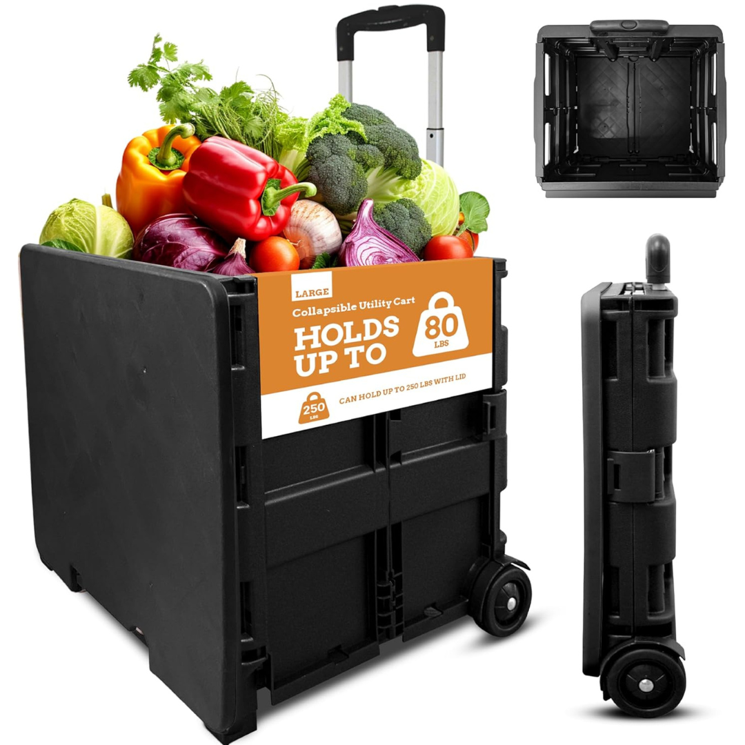 Carrito Plegable De Mercado Negro