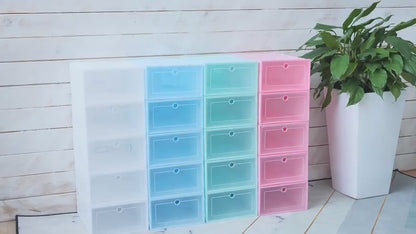 Caja De Zapatos Apilable de plástico